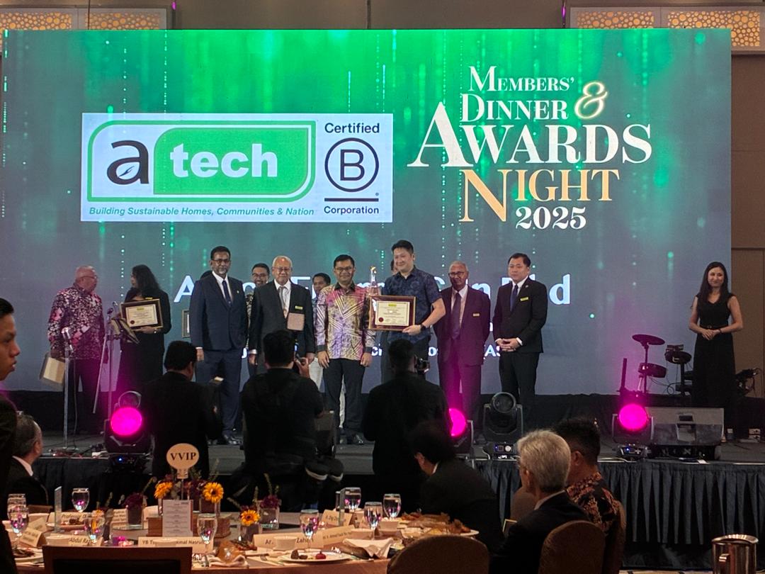 ATECH team receiving the MAESCO Gold Award for Energy Management Excellence 2025